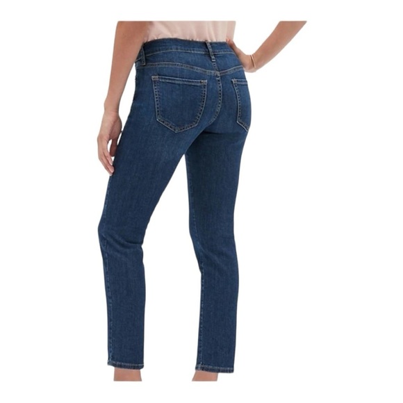 BANANA REPUBLIC Factory women's Straight Ankle Medium wash jeans Size 27 /4 EUC - Picture 2 of 12